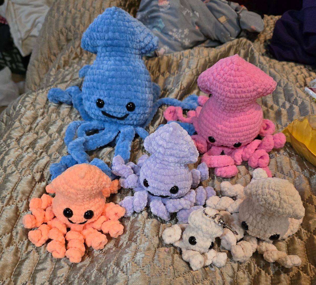 Crochet octopus, made to order in any color